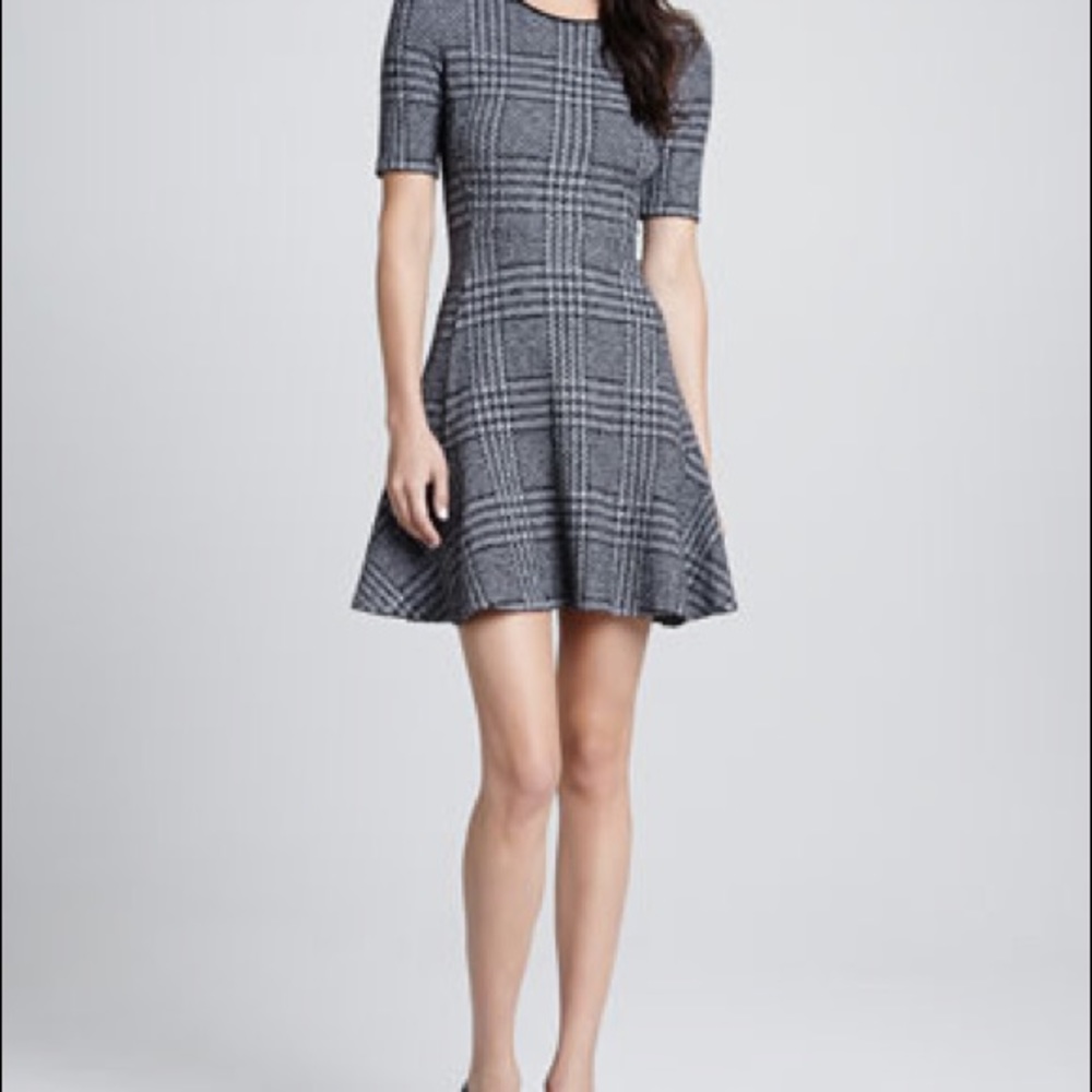 Theory Nikay plaid dress